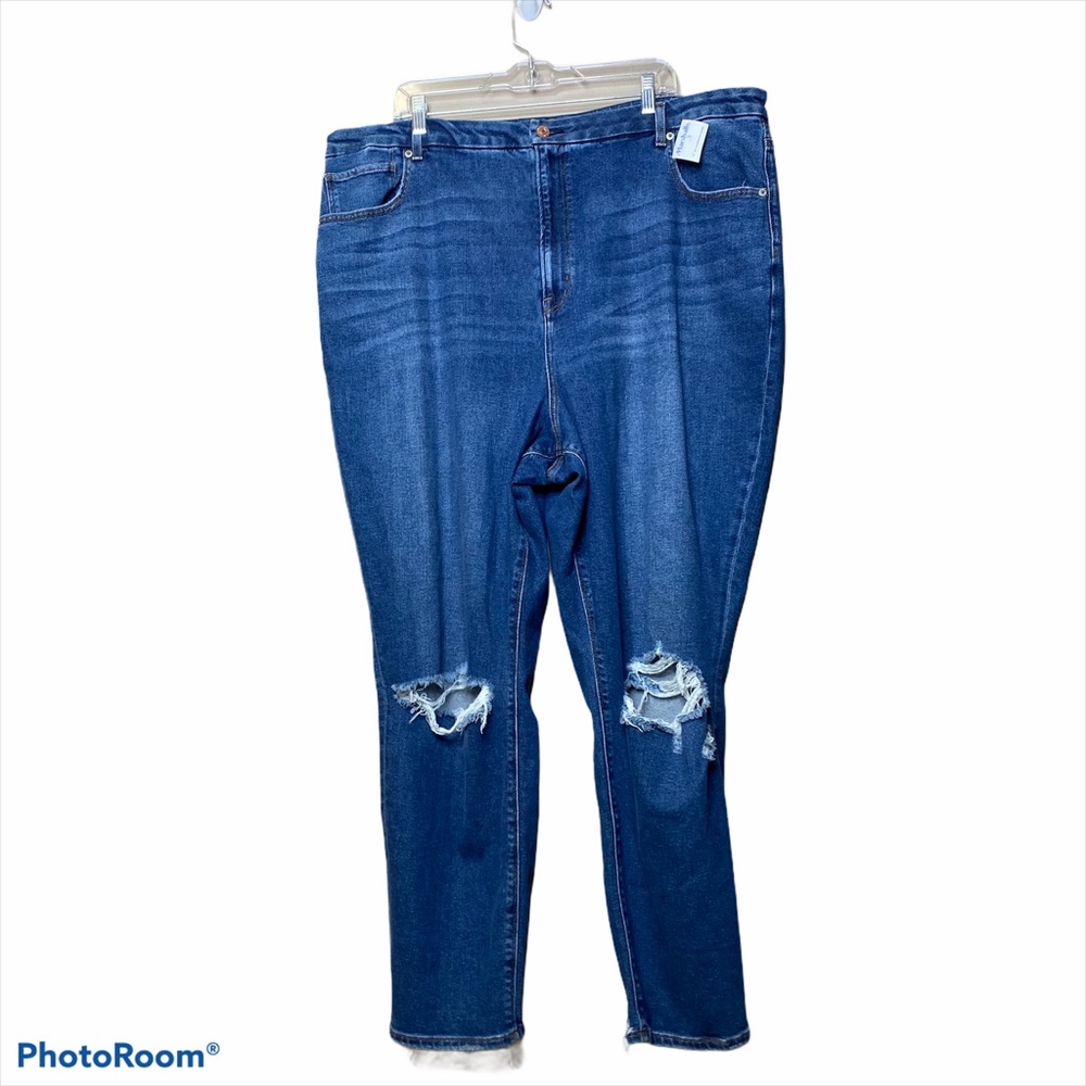 American Eagle curvy mom jeans distressed 24 long